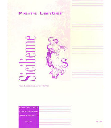 Lier Pierre - Siciliana - Saxofone Mib Piano