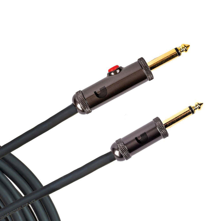 30' CIRCUIT BREAKER INSTRUMENT CABLE WITH LATCHING CUT-OFF SWITCH STRAIGHT PLUG