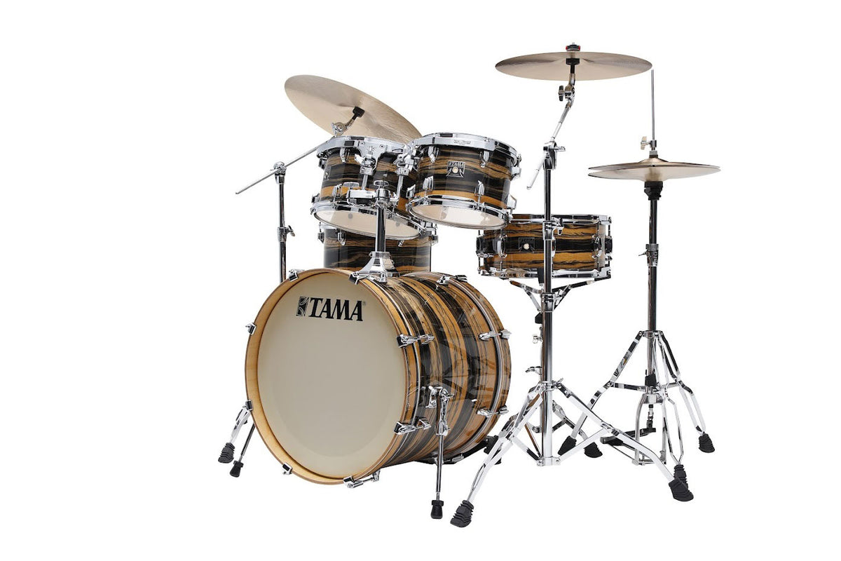 SUPERSTAR CLASSIC FUSION 20 DRUM KIT NATURAL EBONY TIGER WRAP