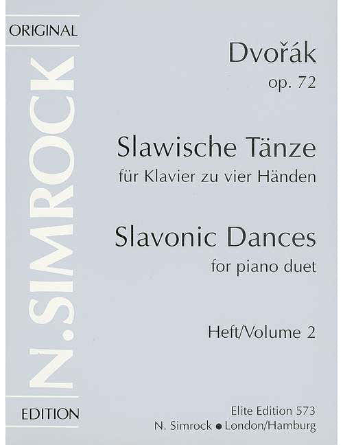 Dvorák - Slavonic Dances Op. 72 Numéro 2 - Piano (4 Hets)