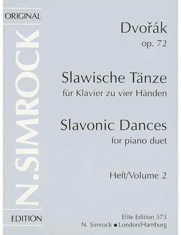 Dvorák - Slavonic Dances Op. 72 Numéro 2 - Piano (4 Hets)