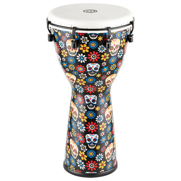 PERCUSSION 10" ALPINE SERIES DJEMBE SYNTHETIC HEAD DAY OF THE DEAD