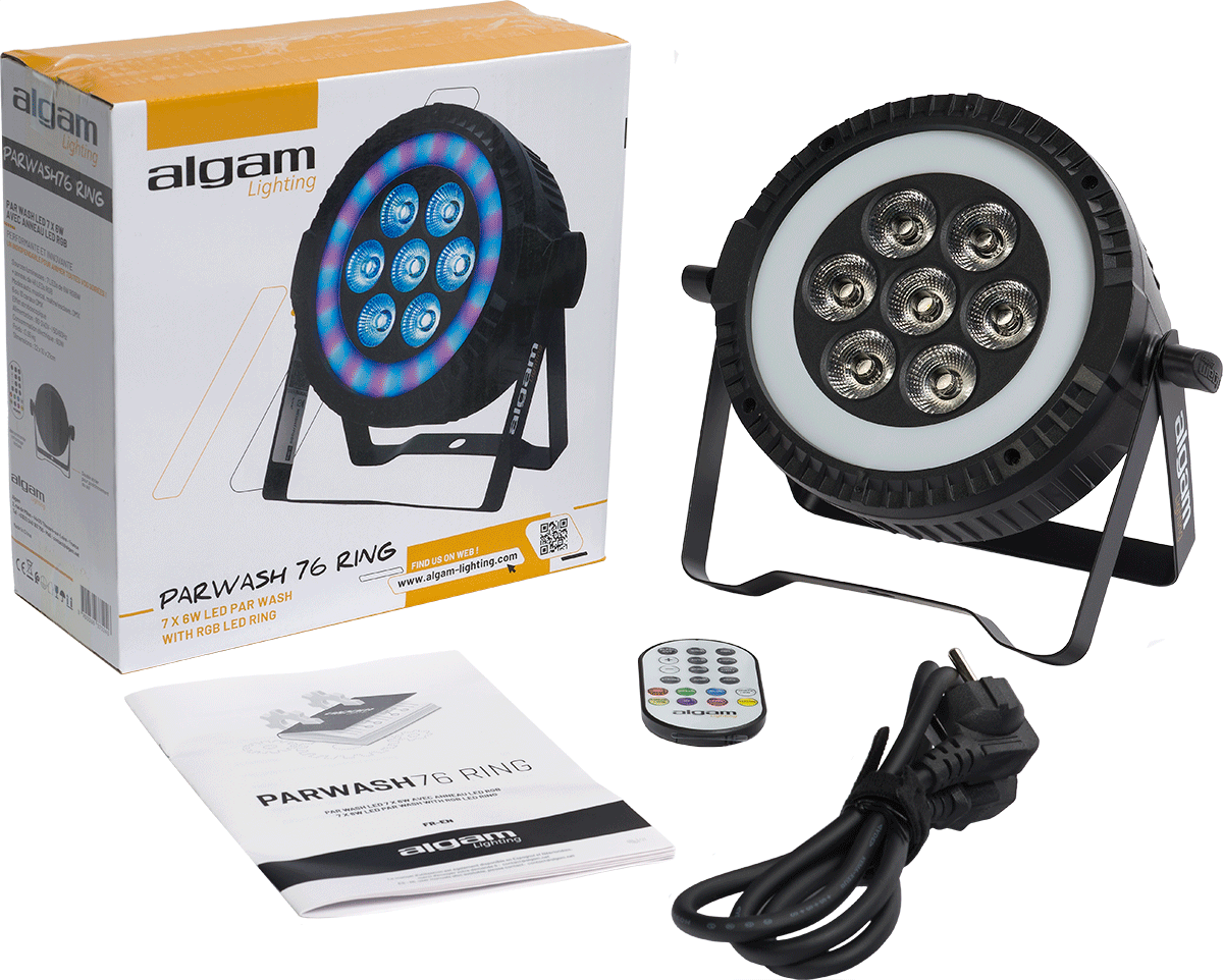PAR WASH 7X6W + LED RING
