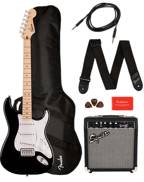 Stratocaster Sonic Pack MN Preto
