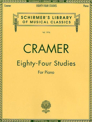 JOHANN CRAMER 84 STUDIES- PIANO SOLO