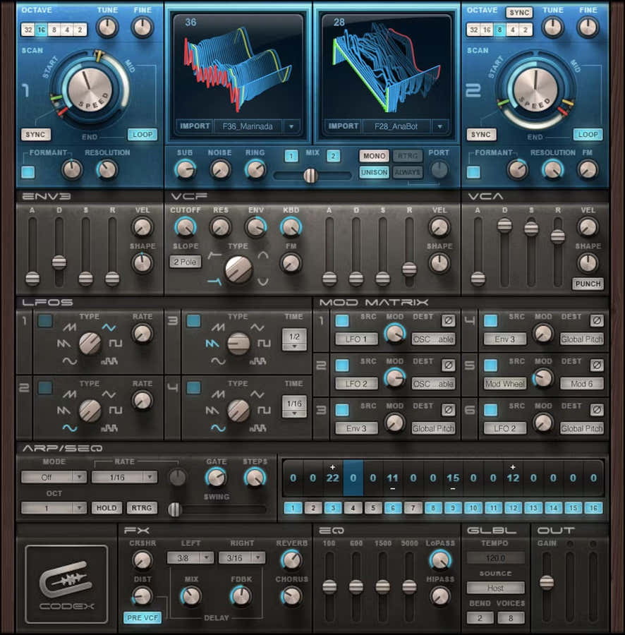 Codex Wavetable Synth
