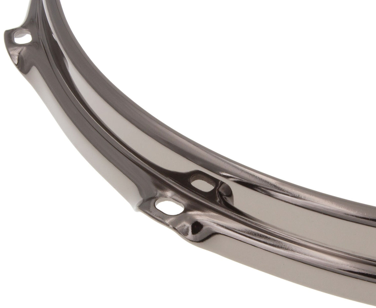 HS23-10-6BK - 10" 6 Holes Black 2.3mm S-Style Triple Flange Drum Hoop