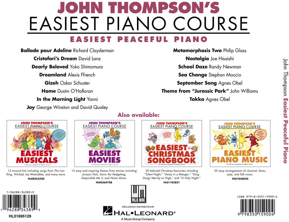John Thompson's Easiest Peaceful Piano