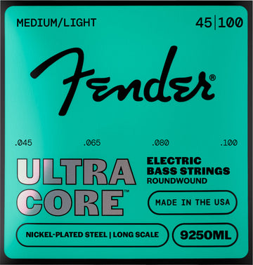 Cordas para baixo Ultracore, aço niquelado, extremidade esférica, 9250ML 45-100, (4)