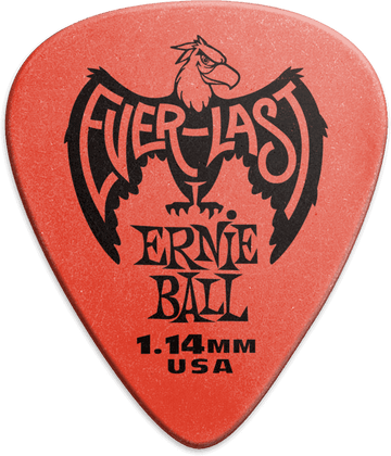 Palhetas Everlast Saqueta de 12 Vermelho 1,14mm