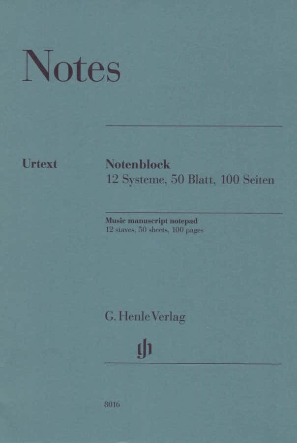 Bloc Notes 12 Portées