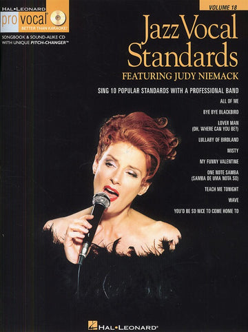 JAZZ VOCAL STANDARDS - SING 10 POPULAR STANDARDS WITH A PROFESSIONAL BAND + CD - VOICE