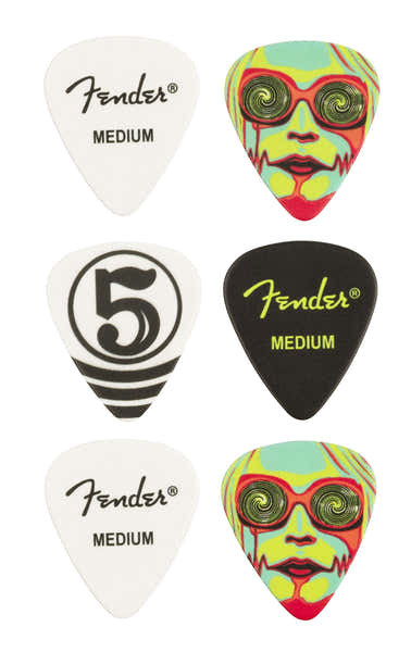 Fender John 5 351 Palhetas de celuloide (6)