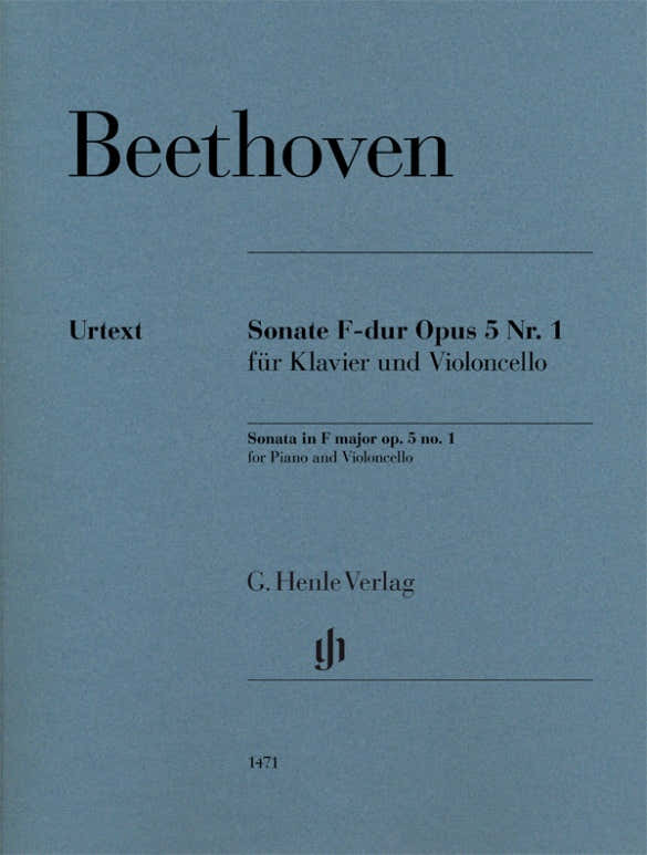 Beethoven L.V. - Sonata In F Major Op.5 N°1 - Violoncelle & Piano