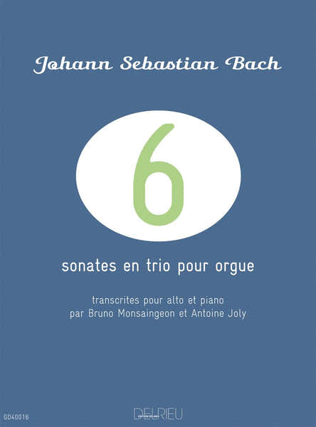 J.S. - Sonates En Trio Pour Orgue (6) - Alto Piano