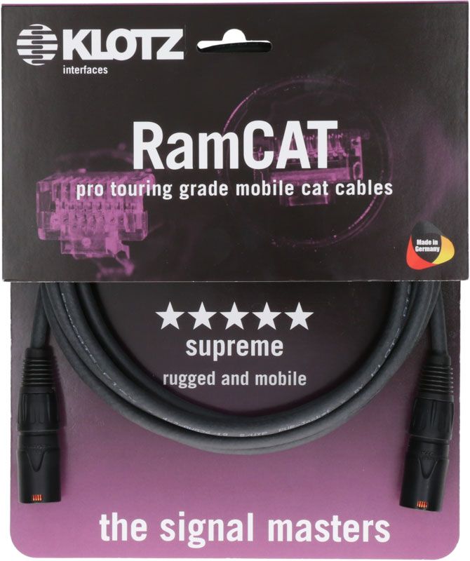 Klotz RAMCAT5 Cabo 5 M Preto Etn - Etn