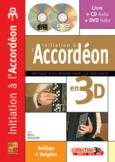 Maugain Manu - Initiation A L'accordeon En 3D CD + DVD