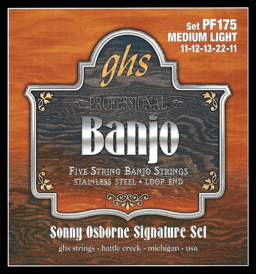 FOLK BANJO STAINLESS STEEL SONNY OSBOURNE !11-12-13-13-22-22-11