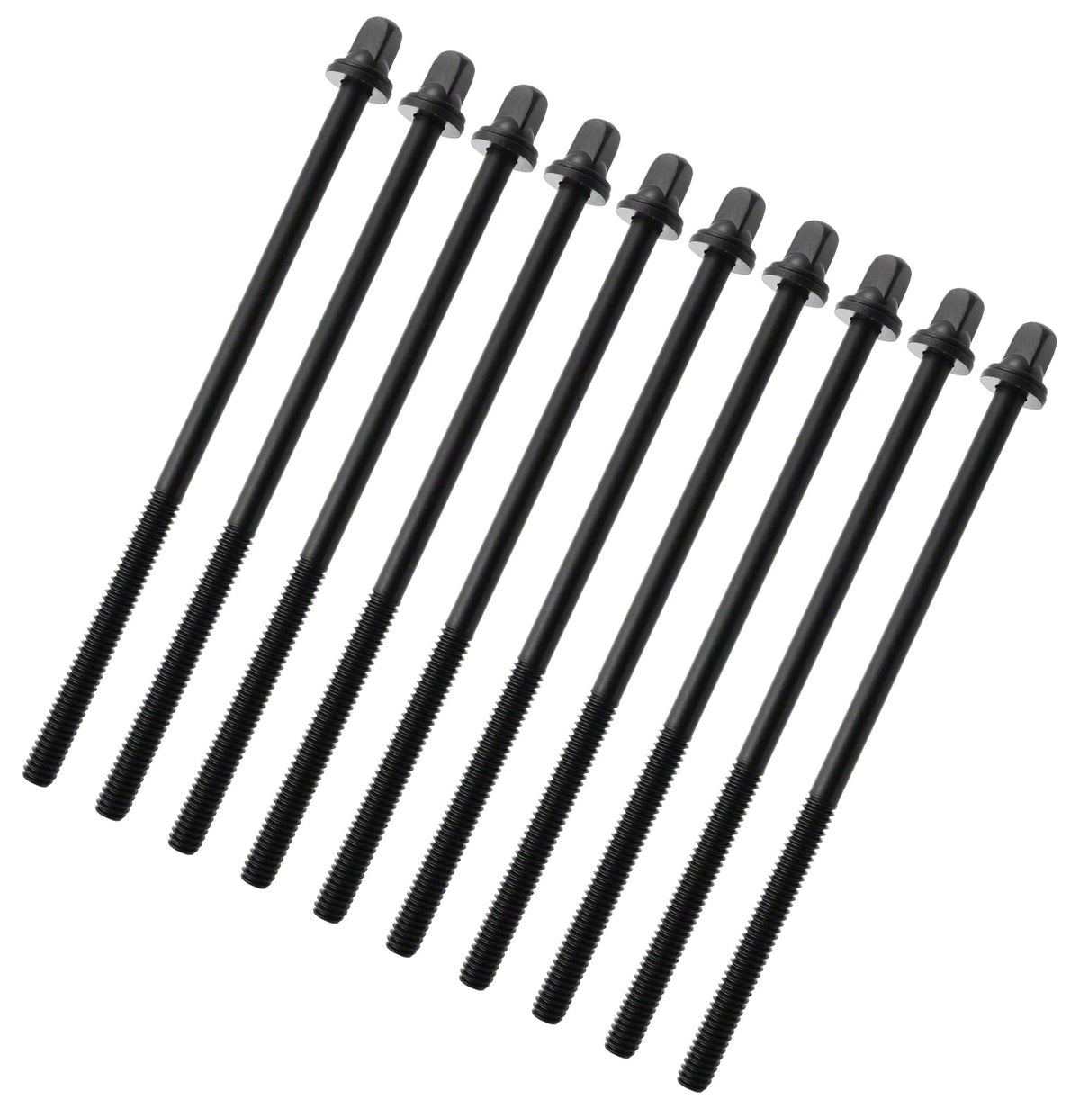 TRC-115W-BK - 115MM TENSION ROD BLACK WITH WASHER - 7/32" THREAD (X10)