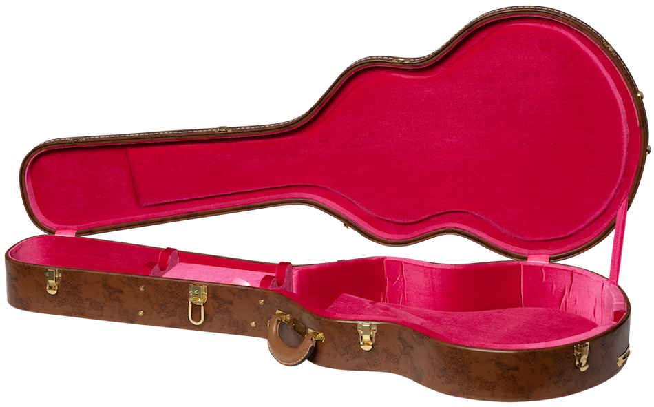 Estojo ES-335 Lifton Historic Castanho/Rosa Hardshell