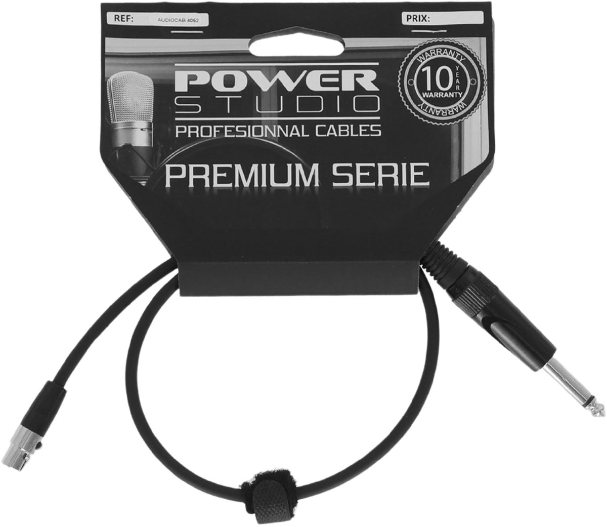AUDIOCAB 452 Jack para Mini XLR 4 pinos (Shure) 6cm