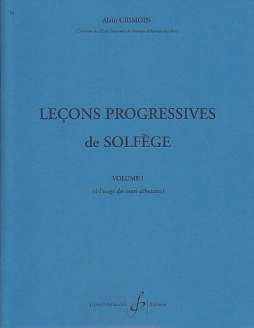 3 lições progressivas de solfejo Vol.1 - Grimoin