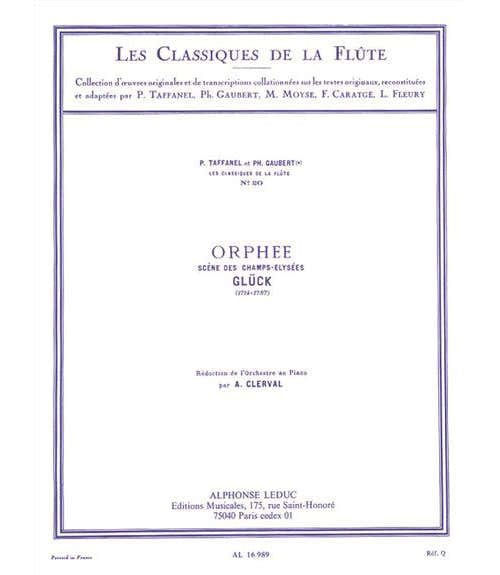 Gluck - Orphee - Scene Des CHAMPS-elysees