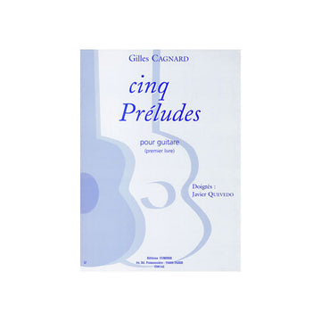 Cagnard - 5 Préludes - 1er Livro - Guitarra