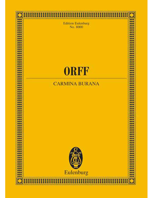 ORFF CARL - CARMINA BURANA - SOLOISTS (STBAR) MIXED CHOIR (SATB) CHILDREN'S CHOIR AND ORCHESTRA