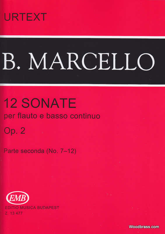 Marcello B. - Sonate (12) Op. 2 Vol. 2 - Flute et Piano