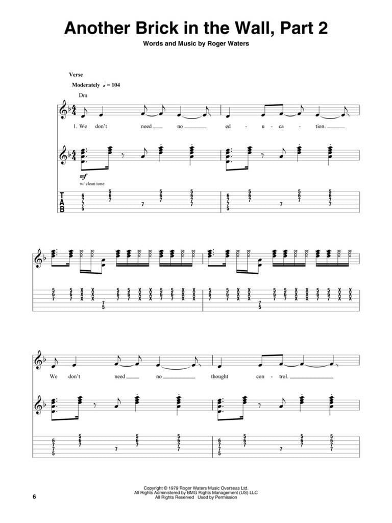 Pink Floyd Classics Guitare + Audio En Ligne