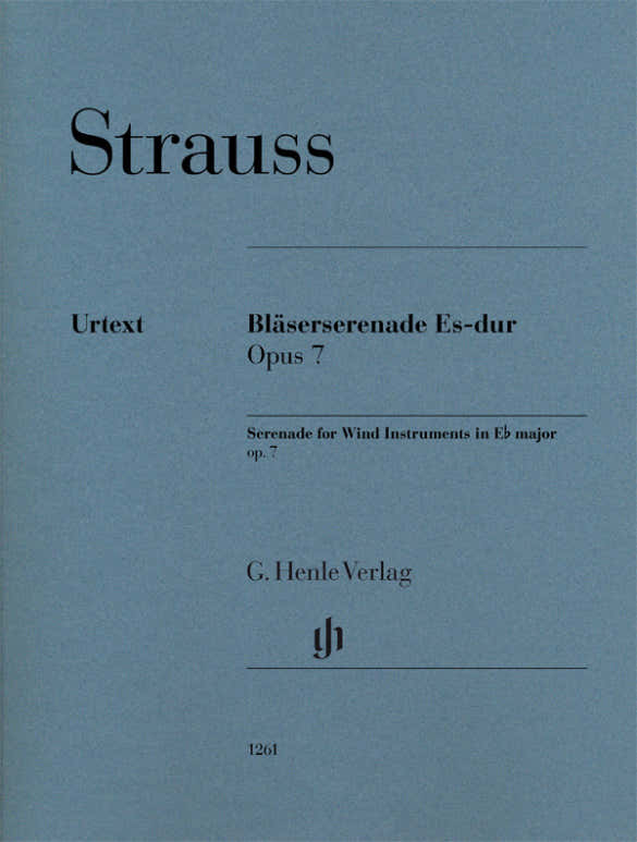 Strauss Richard - Serenade A Vents En Mi Bemol Majeur Op.7 - Parties Separees