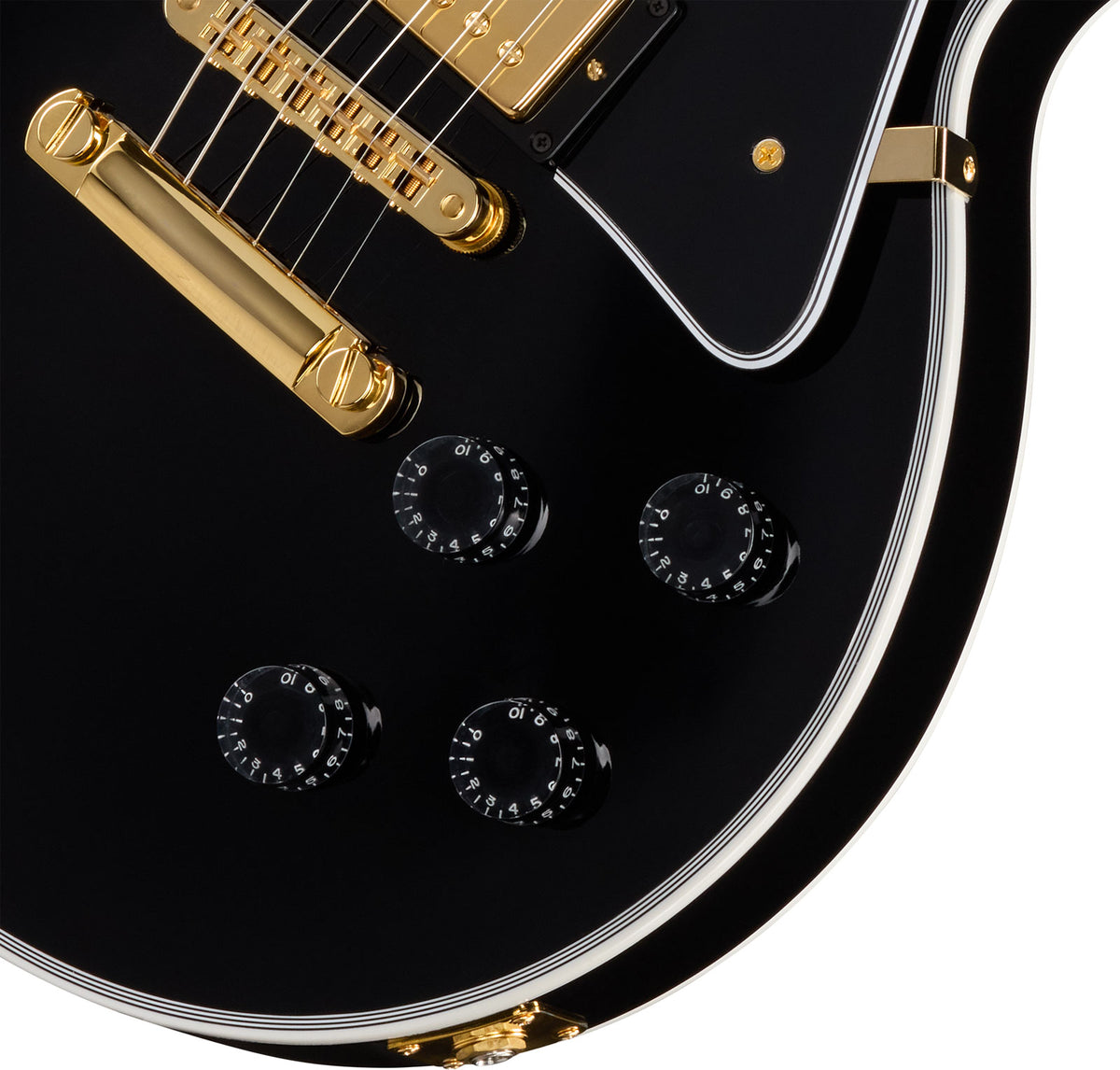 Les Paul Custom Escala longa Ébano Moderno