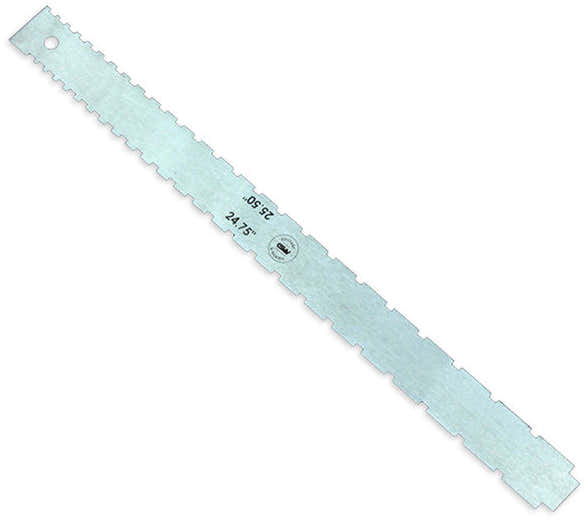 RÉGUA COM RANHURAS RETIFICADA PARA GUITARRA ESCALA 24.75"/25.50"