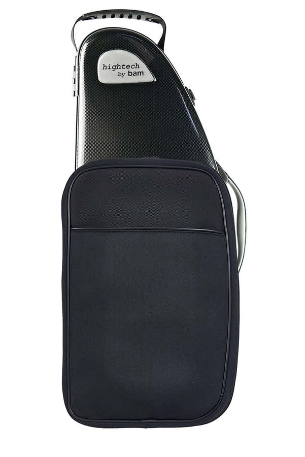 Estojo Saxofone Alto Hightech + Bolso - Preto Carbono