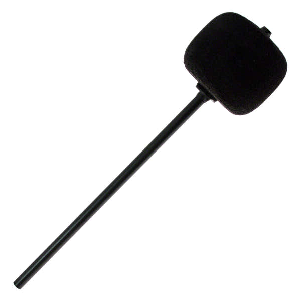206CKBk Batedor De Pedal De Bombo Feltro Preto Haste Preta