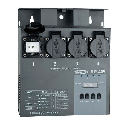 Showtec RP-405 MKII Pack de relés