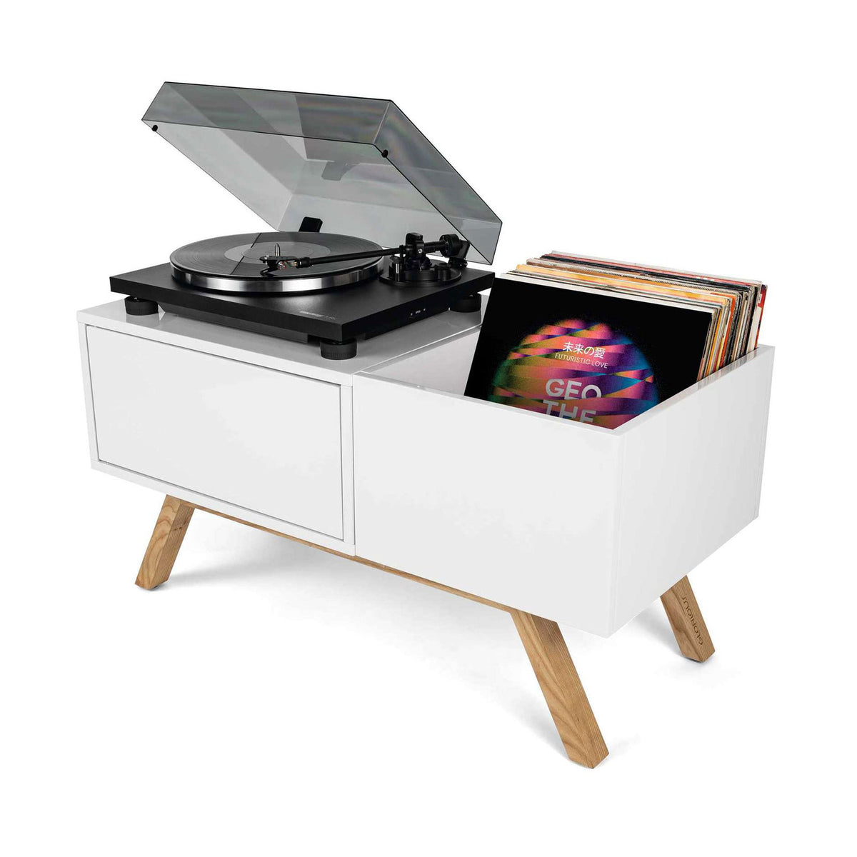 Móvel baixo para gira-discos