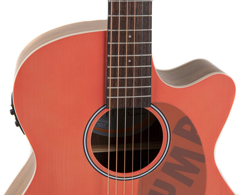 E-Acoustic Guitar Jump Om Cutaway Electro Peach