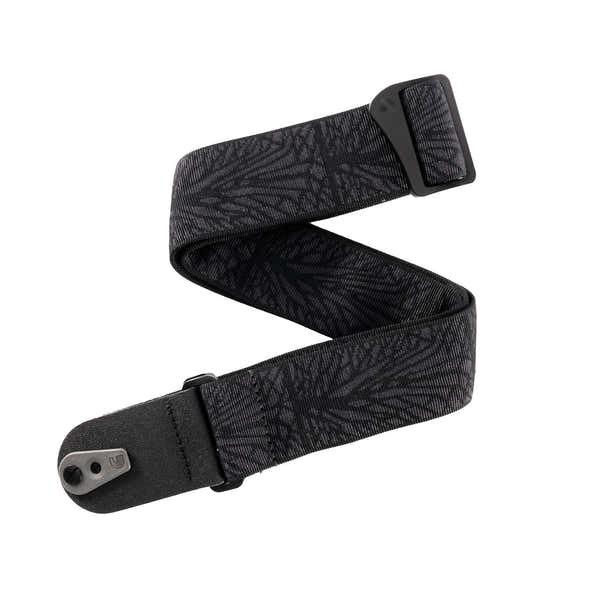 Pad Lock Correia entrançada para guitarra Lightning Black Tubular