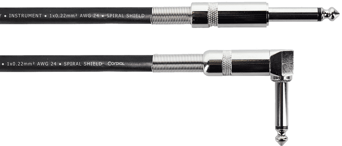 GUITAR CABLE 1.5 M JACK STRAIGHT/COILED