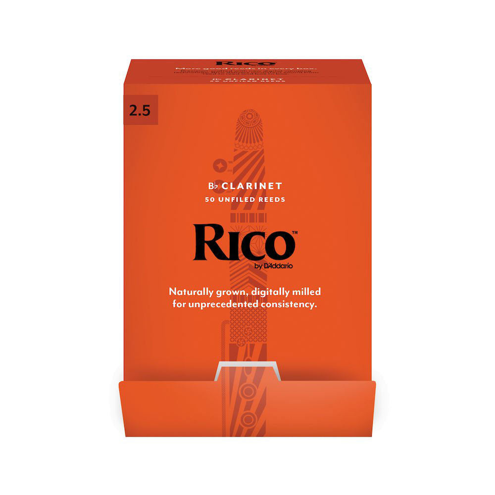 RCA0125-B50 - PALHETAS CLARINETE SIB RICO PAR FORCE2,5 (BOX OF50)