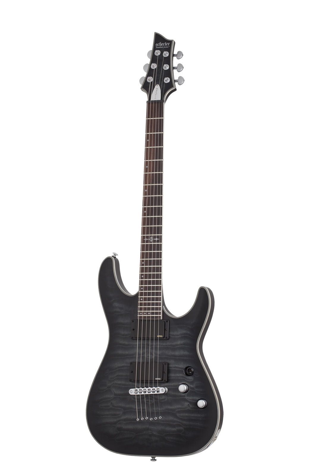 C-1 Platinum Preto translúcido cetim