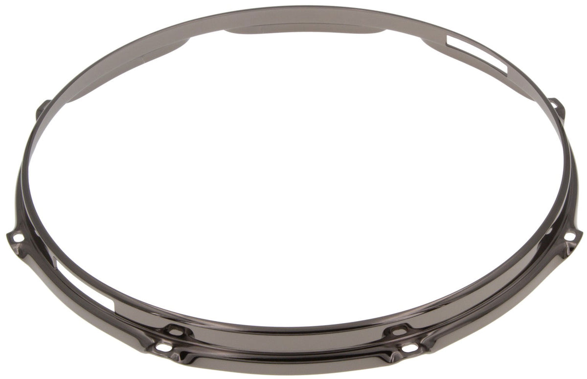 HS23-13-8SBK - 13" 8 Holes Snare Side Black 2.3mm S-Style Triple Flange Drum Hoop