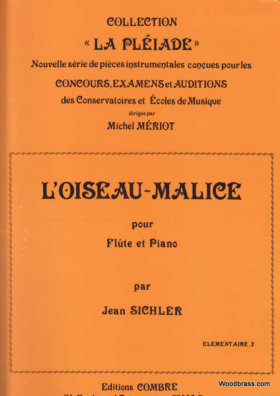 Sichler - L'oiseau Malice - Flûte et Piano