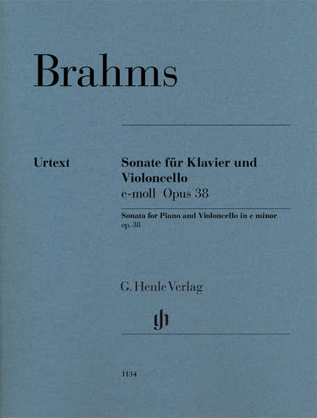 Brahms J. - Sonata E Minor Op.38 - Violoncelle et Piano
