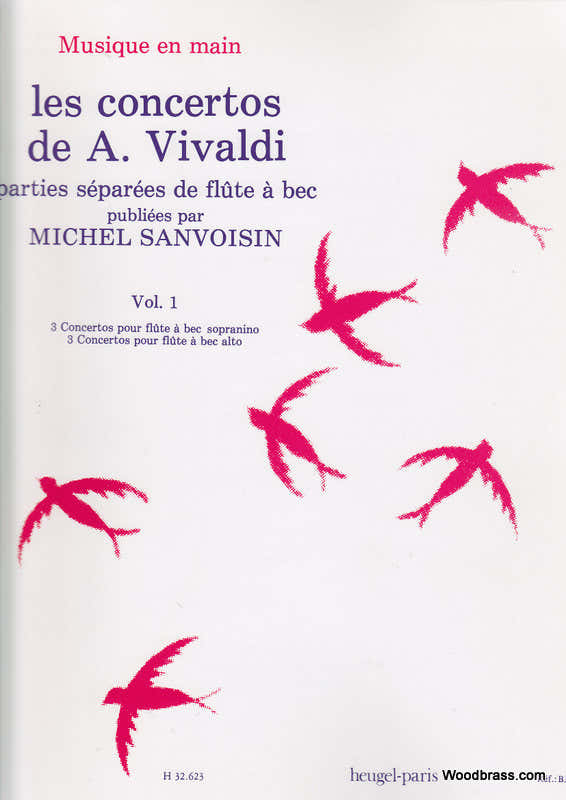 Vivaldi A. / Sanvoisin M. - Concertos Vol.1 - Flauta de bisel solo