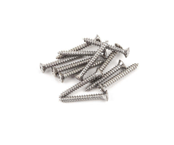 BASS/TELECASTER BRIDGE/STRAP BUTTON MOUNTING SCREWS PHILLIPS-HEAD CHROME (12)