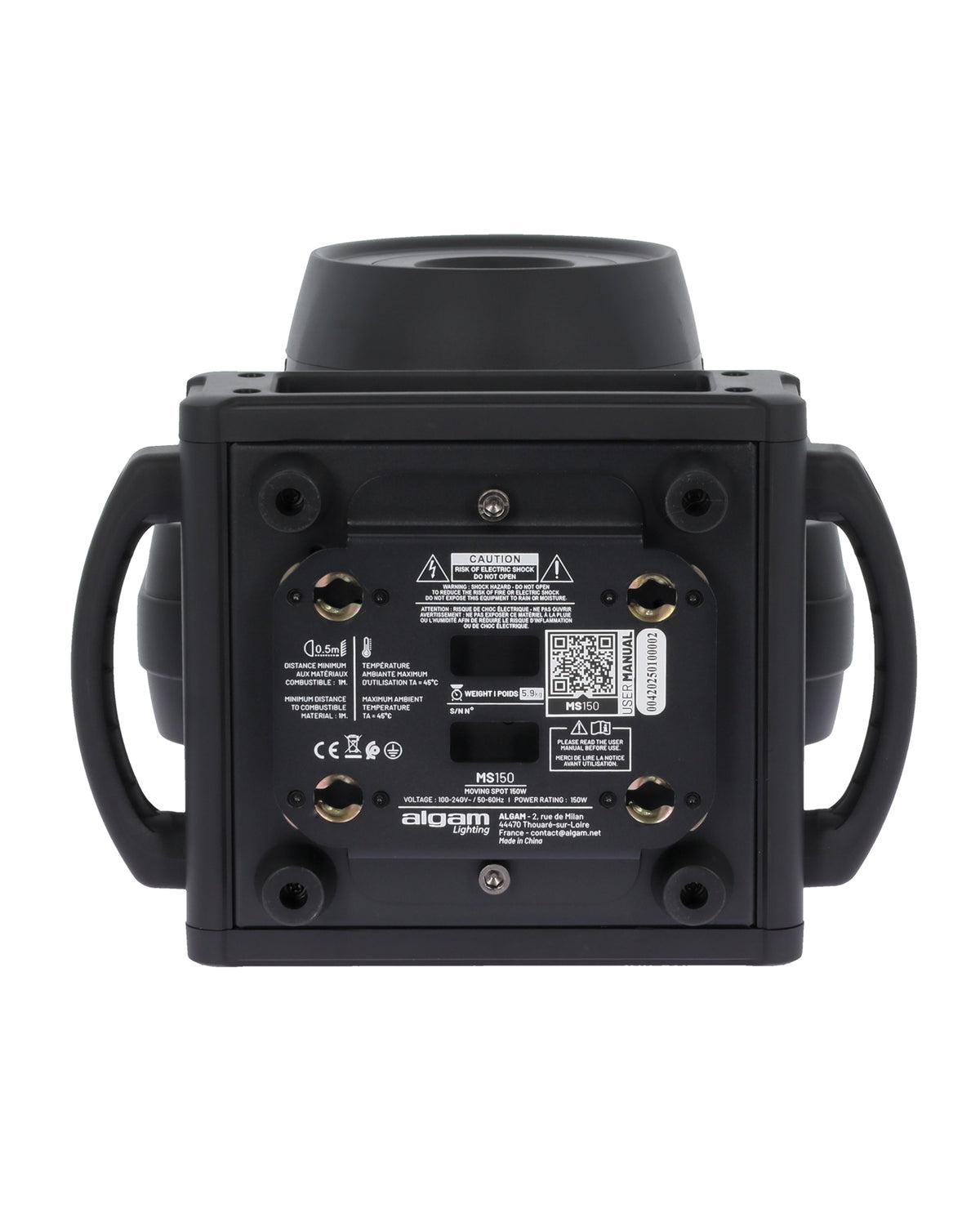 MS150 - 150W spot moving head with RGB LED ring