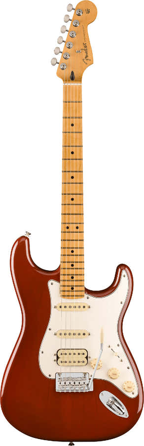 Stratocaster HSS Player II MN Mocha Burst transparente